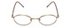 Front View of Flex Collection 64 Women Reading Glasses Antique Gold/Tortoise Havana Amber 46mm