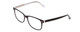 Profile View of Ernest Hemingway H4617 Designer Reading Eye Glasses with Custom Cut Powered Lenses in Shiny Black Crystal Unisex Cateye Full Rim Acetate 56 mm