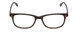 Front View of Ernest Hemingway H4617 Designer Reading Eye Glasses with Custom Cut Powered Lenses in Matte Tortoise Havana Brown Gold Unisex Cateye Full Rim Acetate 56 mm