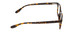 Side View of Ernest Hemingway H4617 Unisex Cateye Reading Glasses in Tortoise Brown Gold 56mm
