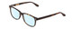 Profile View of Ernest Hemingway H4617 Designer Blue Light Blocking Eyeglasses in Matte Tortoise Havana Brown Gold Unisex Cateye Full Rim Acetate 56 mm