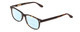 Profile View of Ernest Hemingway H4617 Designer Progressive Lens Blue Light Blocking Eyeglasses in Matte Tortoise Havana Brown Gold Unisex Cateye Full Rim Acetate 56 mm