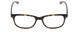 Front View of Ernest Hemingway H4617 Designer Reading Eye Glasses with Custom Cut Powered Lenses in Tortoise Havana Brown Gold Unisex Cateye Full Rim Acetate 56 mm