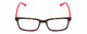 Front View of Harley Davidson HD0127T Reading Glasses in Tortoise Havana Gold Brown Red 48 mm