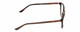 Side View of Harley Davidson HD0523 Designer Blue Light Blocking Eyeglasses in Tortoise Havana Gold Brown Ladies Classic Full Rim Acetate 52 mm