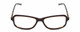 Front View of Harley Davidson HD0537 Designer Reading Eye Glasses with Custom Cut Powered Lenses in Tortoise Havana Brown Rose Gold Ladies Oval Full Rim Acetate 54 mm