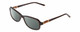 Profile View of Harley Davidson HD0537 Designer Polarized Sunglasses with Custom Cut Smoke Grey Lenses in Tortoise Havana Brown Rose Gold Ladies Oval Full Rim Acetate 54 mm