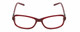 Front View of Harley Davidson HD0537 Ladies Oval Designer Reading Glasses in Burgundy Red 54mm