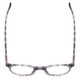 Top View of Ernest Hemingway H4908 Unisex Round Reading Glasses in Grey Crystal Marble 49 mm