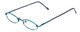 Profile View of Flex Plus Collection KIDS 102 Unisex Oval Reading Glasses in Electric Blue 46 mm