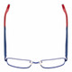 Top View of Marvel KIDS SME8 Spiderman Graphic Unisex Reading Glasses in Royal Blue Red 50mm