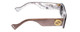 Side View of Gucci GG0516S Womens Sunglasses in Grey Marble White Mother of Pearl/Silver 52mm