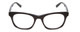 Front View of Jones New York J229 Designer Reading Eye Glasses with Custom Cut Powered Lenses in Black Ladies Oval Full Rim Acetate 48 mm