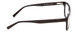 Side View of Jones New York J229 Designer Progressive Lens Blue Light Blocking Eyeglasses in Black Ladies Oval Full Rim Acetate 48 mm