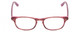 Front View of Jones New York J222 KIDS Girls Designer Reading Glasses Pink Crystal Marble 46mm