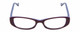 Front View of Lucky Brand Spark Plug KIDS Designer Single Vision Prescription Rx Eyeglasses in Purple Lavender Mauve Triple Layer Crystal Ladies Cat Eye Full Rim Acetate 46 mm