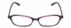 Front View of Jones New York J220 Women's Cateye Designer Reading Glasses Purple Crystal 49 mm