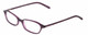Profile View of Jones New York J220 Designer Single Vision Prescription Rx Eyeglasses in Purple Crystal Ladies Cat Eye Full Rim Acetate 49 mm