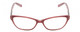Front View of Jones New York J223 Designer Single Vision Prescription Rx Eyeglasses in Pink Bubble Gum Crystal Silver Ladies Cat Eye Full Rim Acetate 49 mm