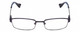 Front View of Lucky Brand Break Time Womens Reading Glasses Navy Blue Brown Gold Tortoise 48mm