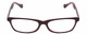 Front View of Lucky Brand High Noon Designer Single Vision Prescription Rx Eyeglasses in Purple Layer Crystal Ladies Cat Eye Full Rim Acetate 53 mm
