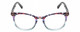Front View of Prive Revaux Show Off Single Womens Reading Glasses in Clear Crystal Black 48 mm
