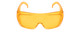 Calabria 1003 Anti Splash Safety Glasses Fitover/100% UV PROTECTION IN TANGERINE