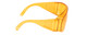 Calabria 1003 Anti Splash Safety Glasses Fitover/100% UV PROTECTION IN TANGERINE