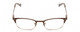 Front View of Lucky Brand KIDS SMARBRO45 Designer Single Vision Prescription Rx Eyeglasses in Metallic Brown/Gold Ladies Cat Eye Full Rim Metal 45 mm