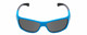 Front View of Bolle KIDS CROWN JR Unisex Sport Designer Sunglasses in Blue Fade Navy/Grey 50mm
