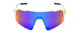 Front View of Bolle C-SHIFTER Unisex Wrap Sunglasses Matte Light Green/Volt Ultraviolet 140 mm