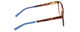 Side View of Kate Spade KAYLIN Designer Progressive Lens Blue Light Blocking Eyeglasses in Dark Brown Amber Tortoise Havana Ladies Round Full Rim Acetate 49 mm