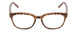 Front View of Kate Spade TABBY/O Designer Reading Eye Glasses with Custom Cut Powered Lenses in Light Beige Crystal & Brown Spotty Tortoise  Ladies Cat Eye Full Rim Acetate 50 mm