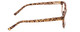 Side View of Kate Spade TABBY/O Designer Progressive Lens Blue Light Blocking Eyeglasses in Light Beige Crystal & Brown Spotty Tortoise  Ladies Cat Eye Full Rim Acetate 50 mm