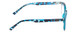 Side View of Prive Revaux Show Off Single Designer Reading Eye Glasses with Custom Cut Powered Lenses in Blue Tortoise Havana Ladies Round Full Rim Acetate 48 mm