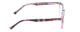 Side View of Prive Revaux Show Off Single Designer Blue Light Blocking Eyeglasses in Black Purple Tortoise Blush Pink Crystal Fade Ladies Round Full Rim Acetate 48 mm