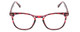 Front View of Prive Revaux Show Off Women Round Reading Glasses Rose Red Tortoise Crystal 48mm