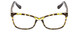Front View of Prive Revaux Julie Designer Reading Eye Glasses with Custom Cut Powered Lenses in Olive Hunter Green Marble Ladies Cateye Full Rim Acetate 50 mm
