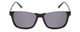 Front View of Prive Revaux Cadiz Unisex Sunglasses in Caviar Black Gunmetal/Polarize Grey 53mm