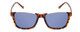 Front View of Prive Revaux Cadiz Unisex Sunglasses Soft Tortoise Brown Gold/Polarize Blue 53mm