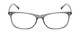 Front View of Prive Revaux In The Zone Unisex Classic Reading Glasses Crystal Slate Grey 56 mm