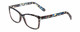 Profile View of Prive Revaux Julie Designer Reading Eye Glasses with Custom Cut Powered Lenses in Sapphire Blue Yellow Tortoise  Ladies Cateye Full Rim Acetate 50 mm