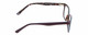 Side View of Marie Claire MC6211 Designer Blue Light Blocking Eyeglasses in Matte Plum Purple Sky Blue Tortoise Ladies Panthos Full Rim Acetate 53 mm