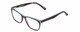 Profile View of Marie Claire MC6211 Designer Progressive Lens Blue Light Blocking Eyeglasses in Matte Plum Purple Sky Blue Tortoise Ladies Panthos Full Rim Acetate 53 mm