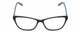 Front View of Marie Claire MC6223 Designer Reading Eye Glasses with Custom Cut Powered Lenses in Gloss Black Sky Blue Pink Layer Ladies Cat Eye Full Rim Acetate 54 mm