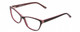 Profile View of Marie Claire MC6223 Designer Blue Light Blocking Eyeglasses in Gloss Black Wine Red Pink White Layer Ladies Cat Eye Full Rim Acetate 54 mm