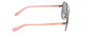 Side View of Kenneth Cole Reaction KC2793 Womens Aviator Sunglasses Gunmetal/Pink Mirror 60mm