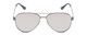 Front View of Kenneth Cole Reaction KC2829 Unisex Aviator Sunglass Gunmetal/Silver Mirror 58mm