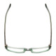 Top View of Moda Vision 2013 Unisex Rectangle Reading Glasses in Green Crystal & Mosaic 55mm