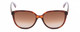 Front View of Kate Spade VIENNE Womens Cat Eye Sunglasses in Tortoise Havana Floral/Brown 54mm